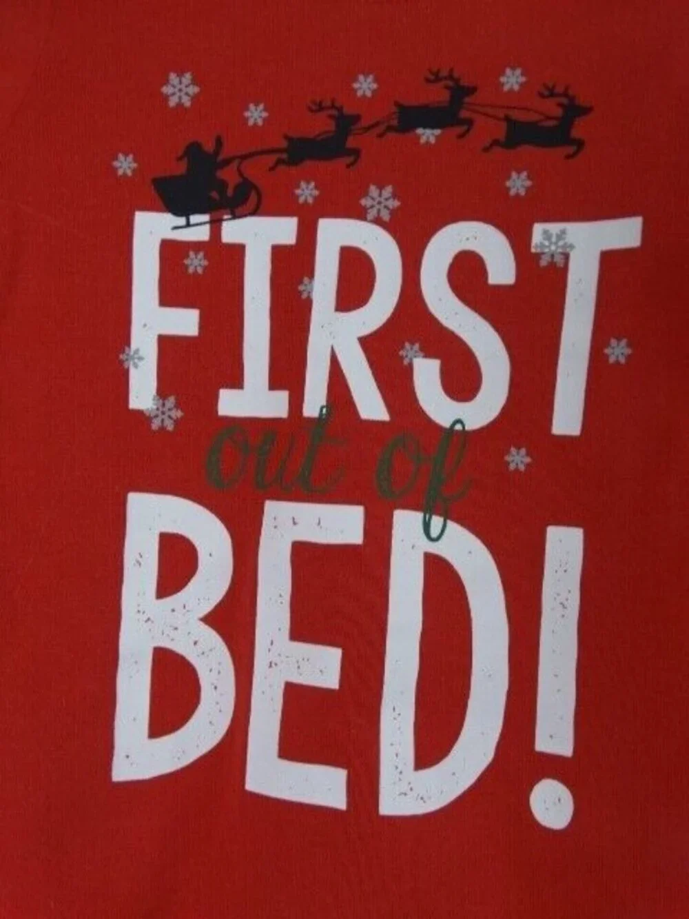 Carter's Christmas Pajamas Baby Size 24 Months 2 Piece Set First Out of Bed